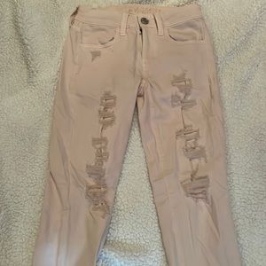 Light pink jeans